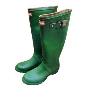 Vintage Huntress Boots Worn By Princess Diana As Seen On TV Rainboots Rubber